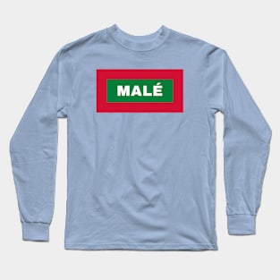 Malé in Maldives Flag Colors Long Sleeve T-Shirt